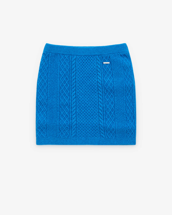 J.W. Anderson - Women’s Cable Knit Mini Skirt - (Blue)