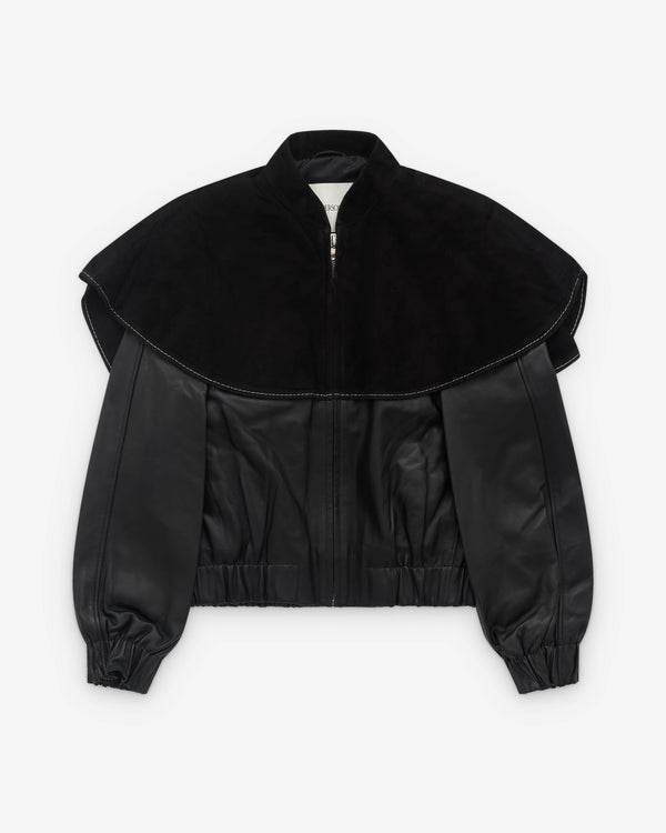 J.W. Anderson - Women’s Oversized Collar Bomber Jacket - (Black)