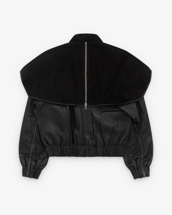 J.W. Anderson - Women’s Oversized Collar Bomber Jacket - (Black)