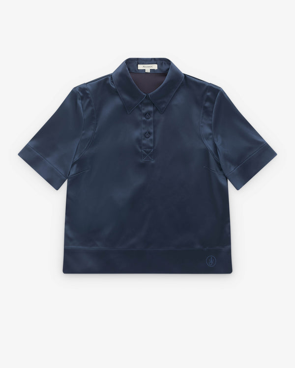 J.W. Anderson - Women’s Short Sleeve Polo Shirt - (Blue)