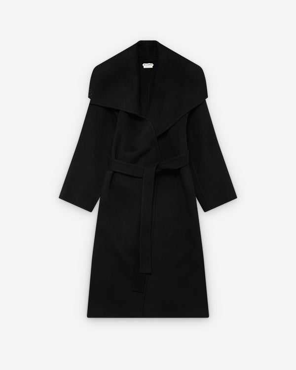 J.W. Anderson - Women's Longline Wrap Front Coat - (Black)