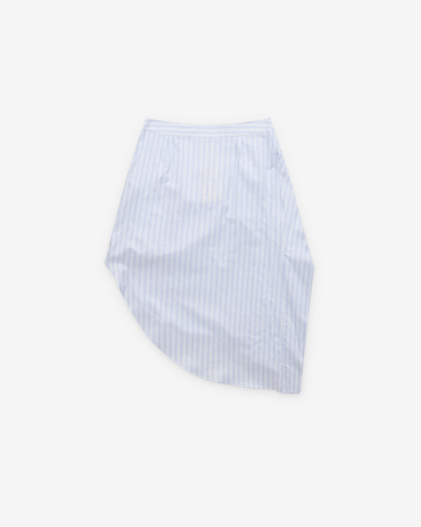 J.W. Anderson - Women's Asymmetric Draped Skirt - (White/Blue)