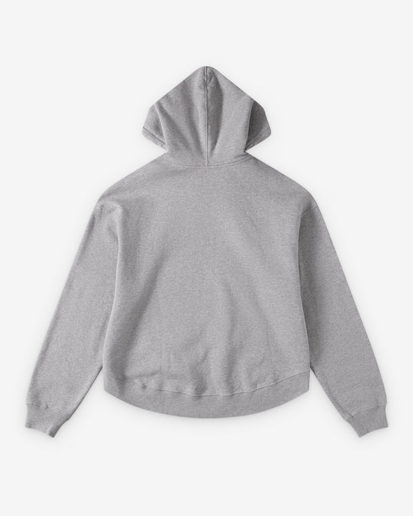 J.W. Anderson - Women's Curved Hem Hoodie - (Mid Grey)