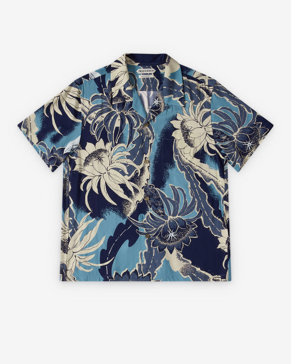 JW Anderson  - Men's Camp Collar Shirt - (Sapphire)