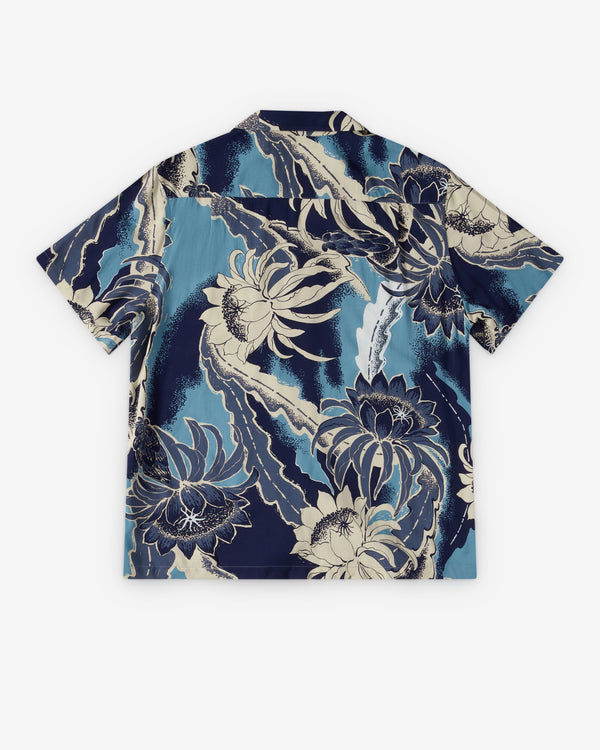 JW Anderson  - Men's Camp Collar Shirt - (Sapphire)
