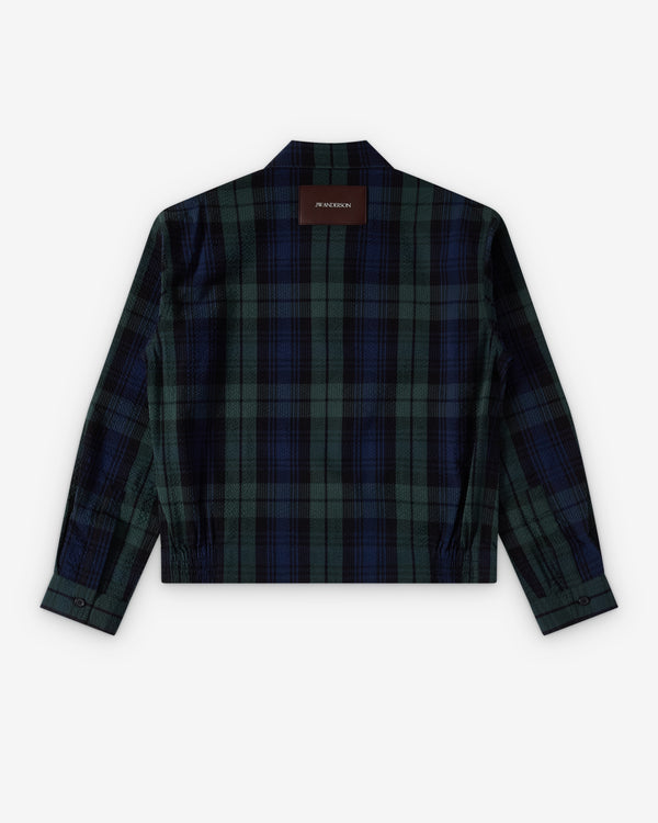 JW Anderson  - Men's Front Zip Blouson - (Navy/Green)