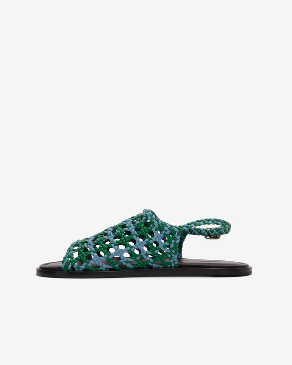 JW Anderson - Women's Woven Sandal - (Blue/Green)