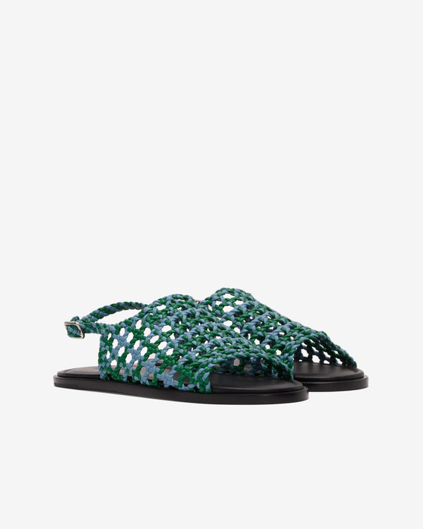JW Anderson - Women's Woven Sandal - (Blue/Green)