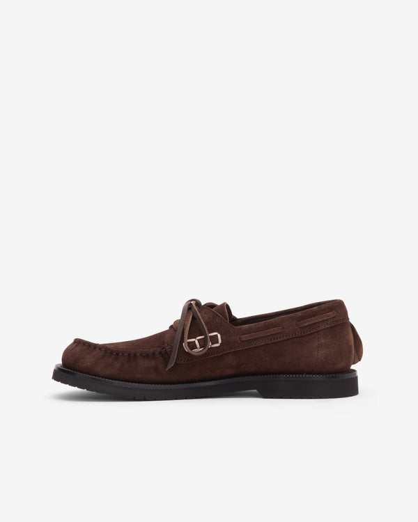 JW Anderson - Women's Loafer Ruffle Boat Shoes - (Chocolate)
