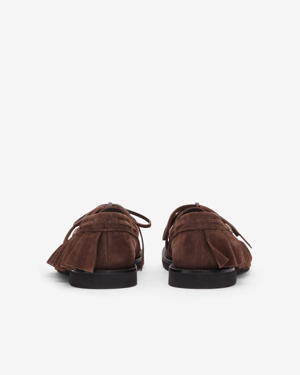 JW Anderson - Women's Loafer Ruffle Boat Shoes - (Chocolate)