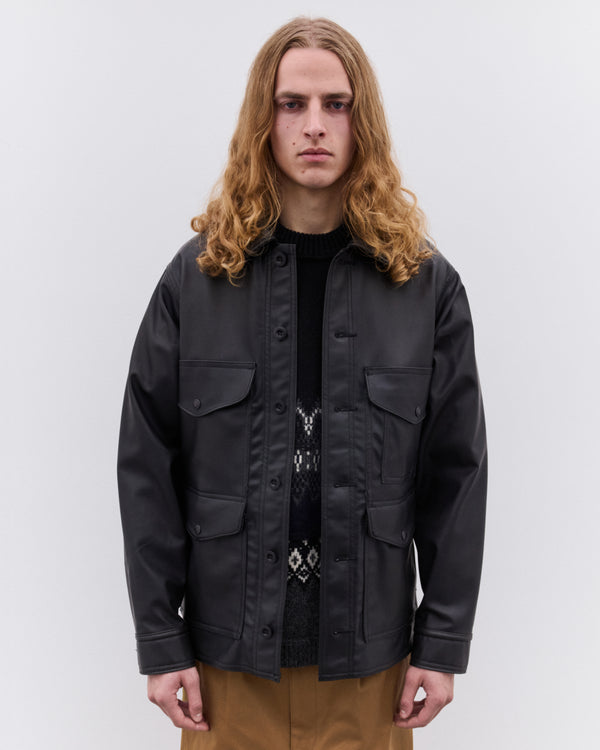 Junya Watanabe Man - Men’s Filson Faux Leather Panelled Jacket - (Black)