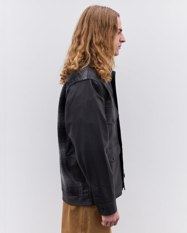 Junya Watanabe Man - Men’s Filson Faux Leather Panelled Jacket - (Black)