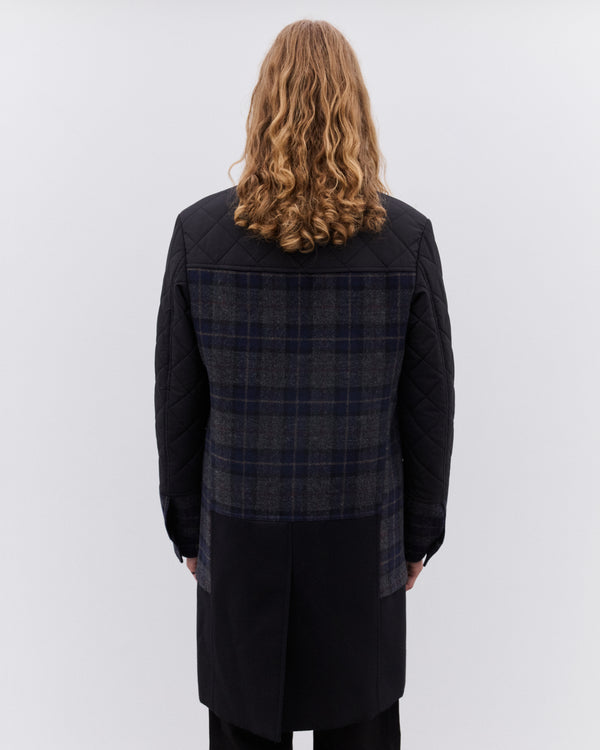 Junya Watanabe Man - Men’s Filson Check Quilted Coat - (Black/Grey/Navy)