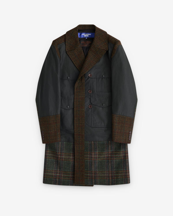 Junya Watanabe MAN - Filson Men’s Quilted Waxed Long Coat - (Black/Khaki)