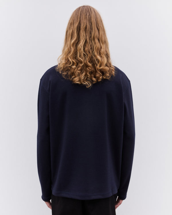 Junya Watanabe Man - Men’s Wool Long Sleeve T-Shirt - (Navy)