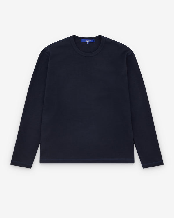 Junya Watanabe Man - Men’s Wool Long Sleeve T-Shirt - (Navy)