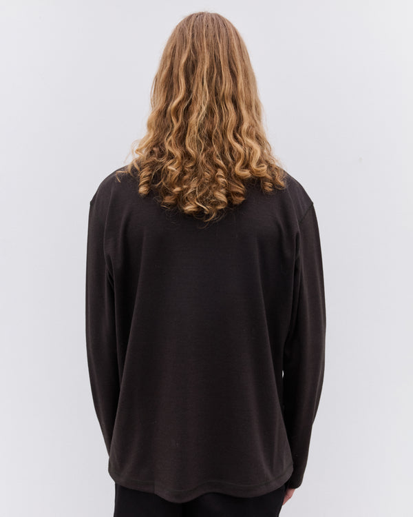 Junya Watanabe Man - Men’s Wool Long Sleeve T-Shirt - (Brown)