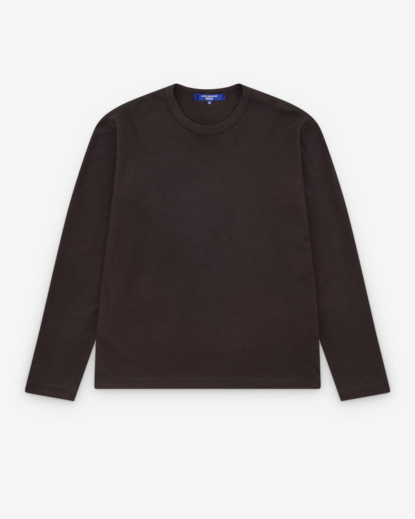 Junya Watanabe Man - Men’s Wool Long Sleeve T-Shirt - (Brown)