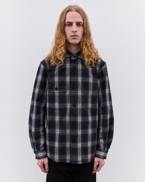 Junya Watanabe Man - Men’s Check Panelled Shirt - (Black/White)