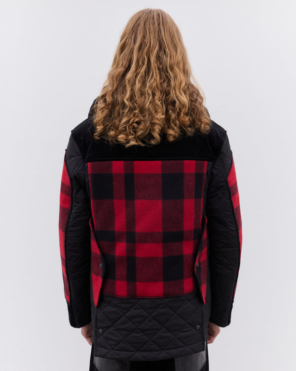 Junya Watanabe Man - Filson Men’s Mackinaw Wool Quilted Jacket - (Red/Black)