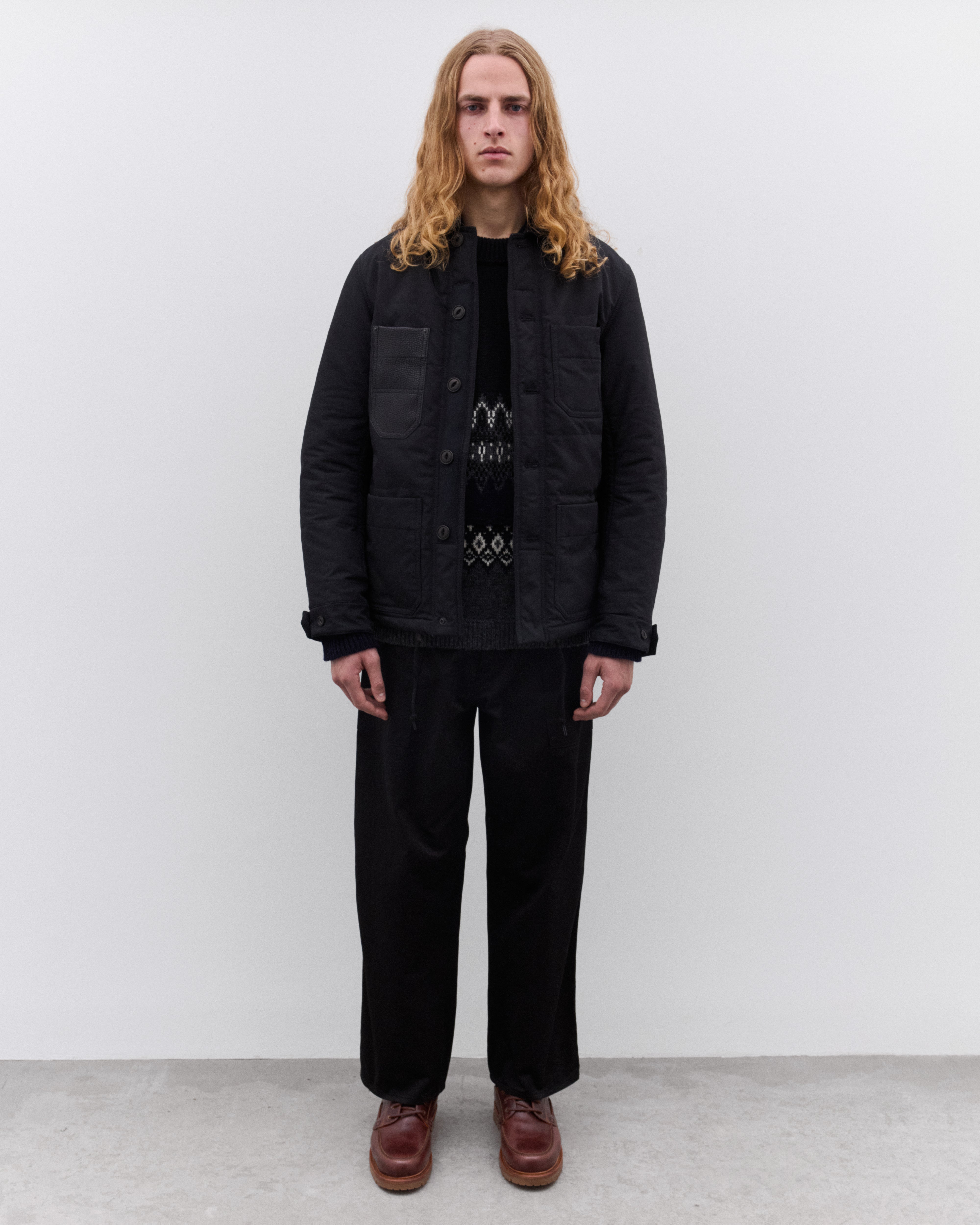 Junya Watanabe Man: Men's Quilted Jacket (Black) | DSML E-SHOP
