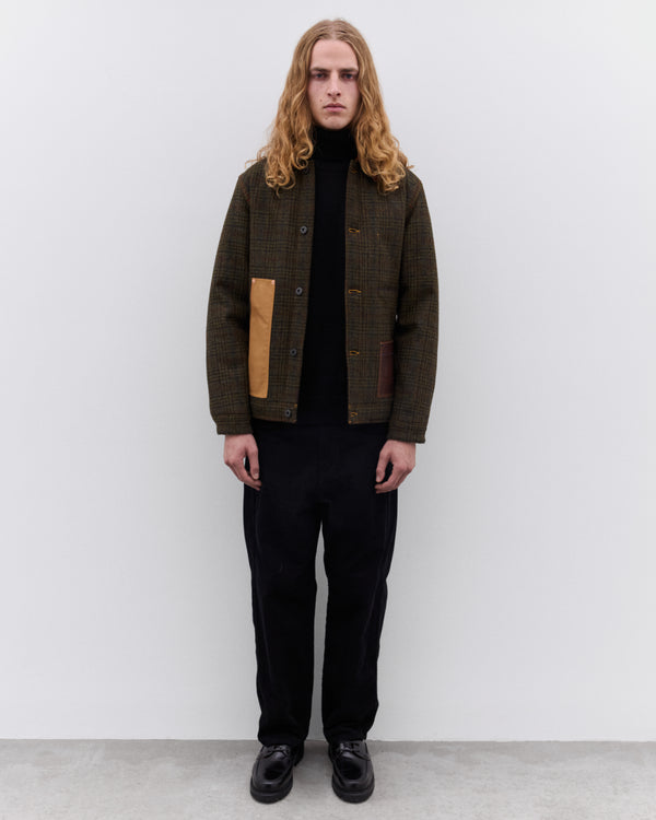 Junya Watanabe Man - Men’s Check Jacket - (Khaki/Brown)