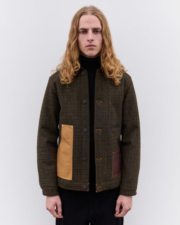 Junya Watanabe Man - Men’s Check Jacket - (Khaki/Brown)