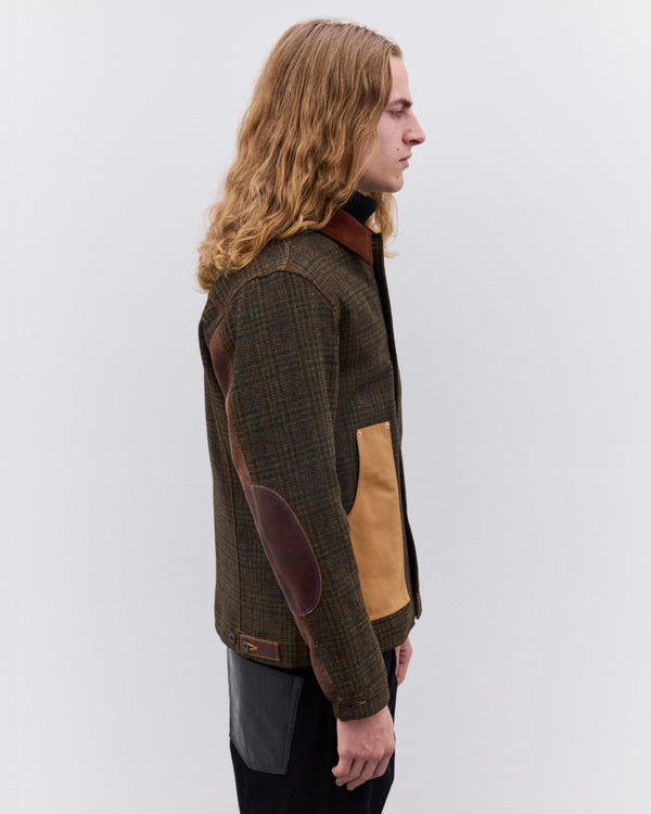 Junya Watanabe Man - Men’s Check Jacket - (Khaki/Brown)