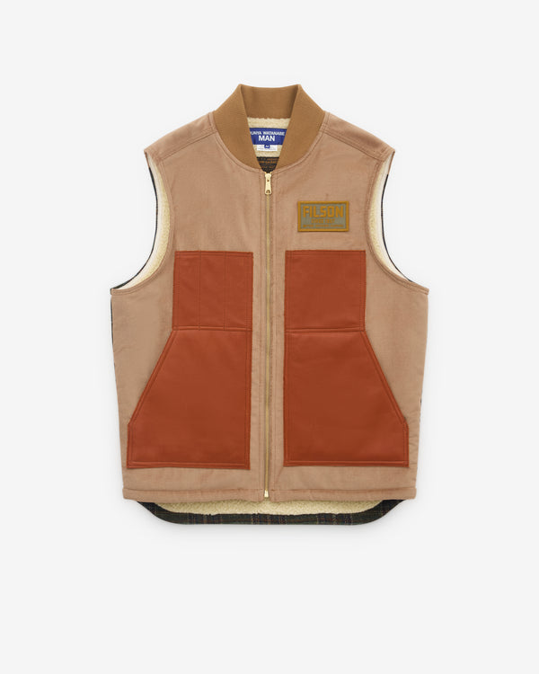 Junya Watanabe Man - Men’s Filson Shearling Lined Vest - (Beige)