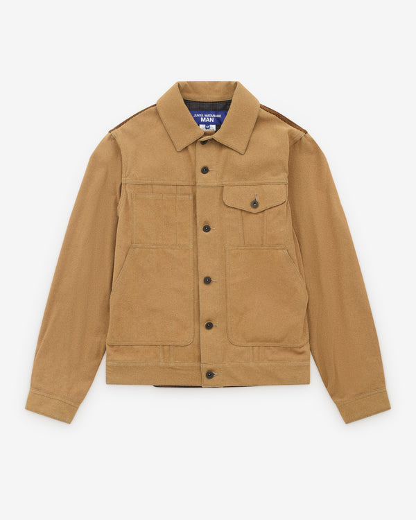 Junya Watanabe Man - Men’s Panelled Trucker Jacket - (Sand)
