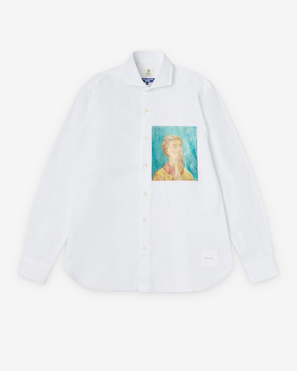 Junya Watanabe MAN - Men's Tove Jansson Poplin Print Shirt - (White)