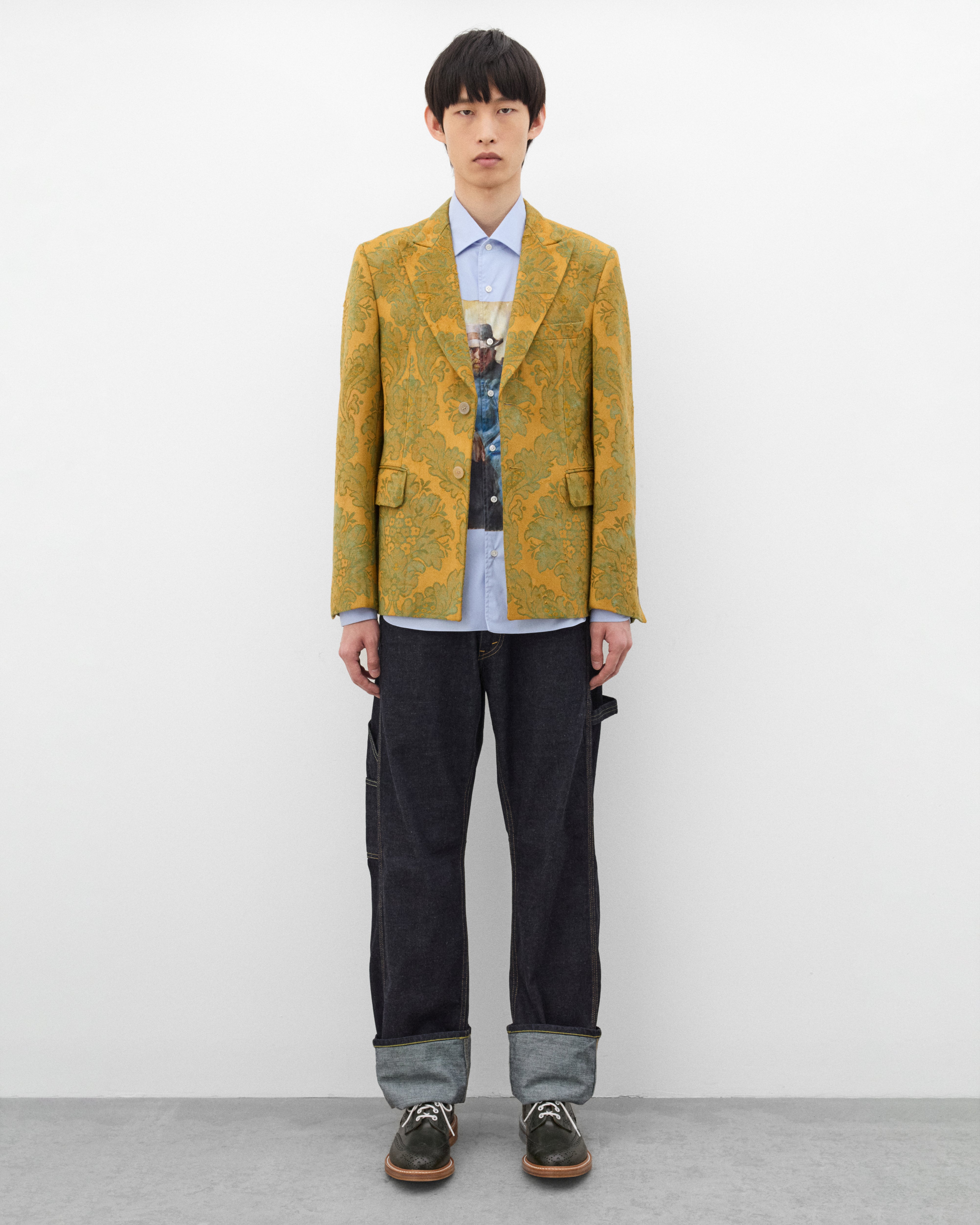 Junya Watanabe MAN: Men's Maria Santangelo Edvard Munch Shirt (Sax
