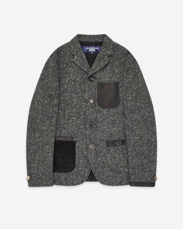 Junya Watanabe MAN - Men's Patchwork Tailored Jacket - (Grey/Black)