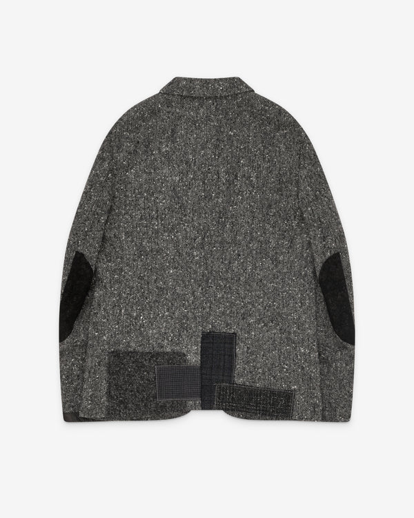 Junya Watanabe MAN - Men's Patchwork Tailored Jacket - (Grey/Black)