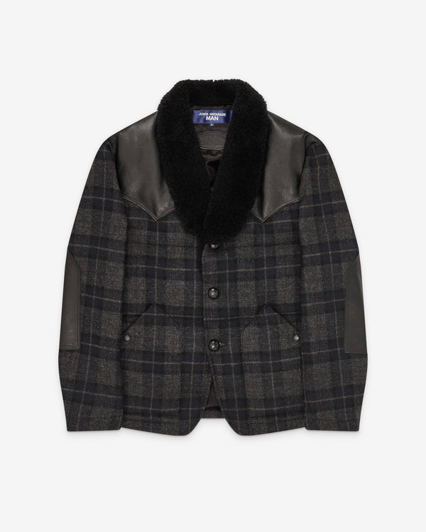 Junya Watanabe MAN - Men's Fur Collared Jacket - (Multi)