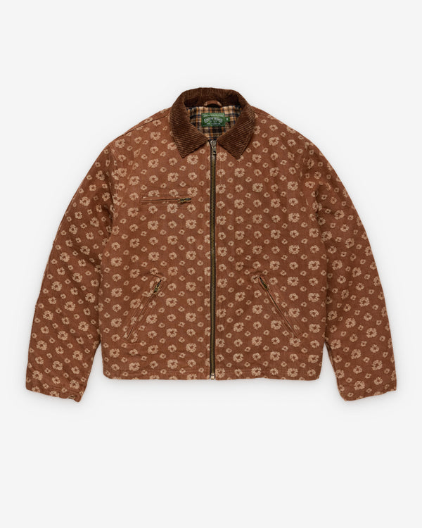 Denim Tears - Men's Jacquard Wreath Workwear Jacket - (Brown)