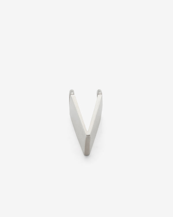 Jacqueline Rabun - V Alphabet Pendant - (Silver)