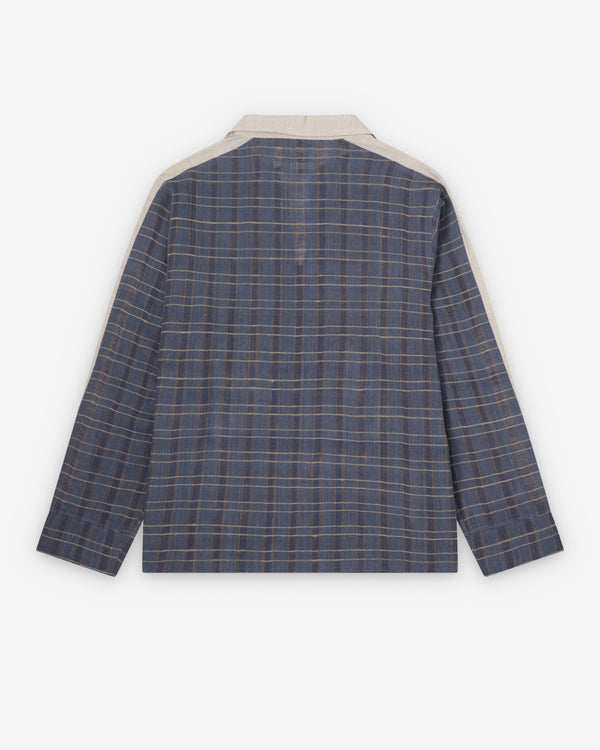 Kartik Research - Men's Bhutia Shirt - (Indigo/Cream)