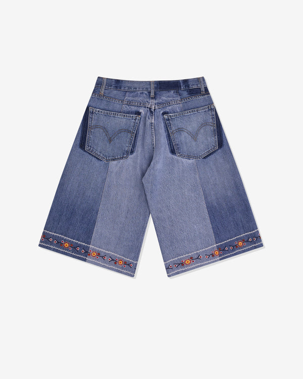 Kartik Research - Men’s Hand Beaded Denim Shorts - (Denim)