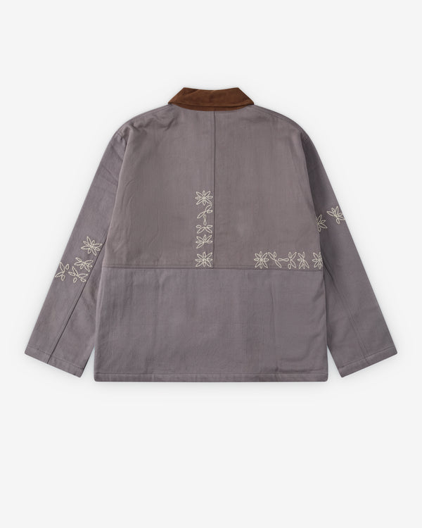 Kartik Research - Men's Cotton Twill Patchwork Jodhpur Jacket - (Purple)