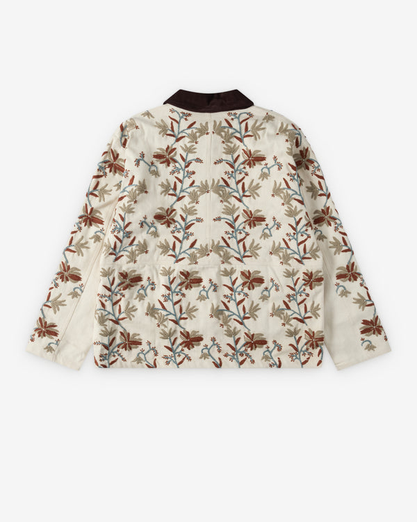 Kartik Research - Men's Cotton Twill Patchwork Jodhpur Jacket - (Cream)