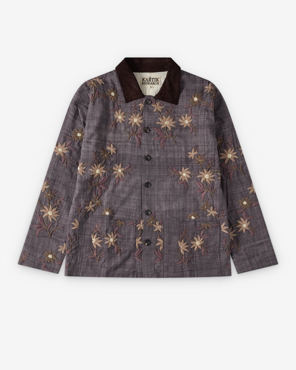 Kartik Research - Men's Silk Chore Coat - (Navy)