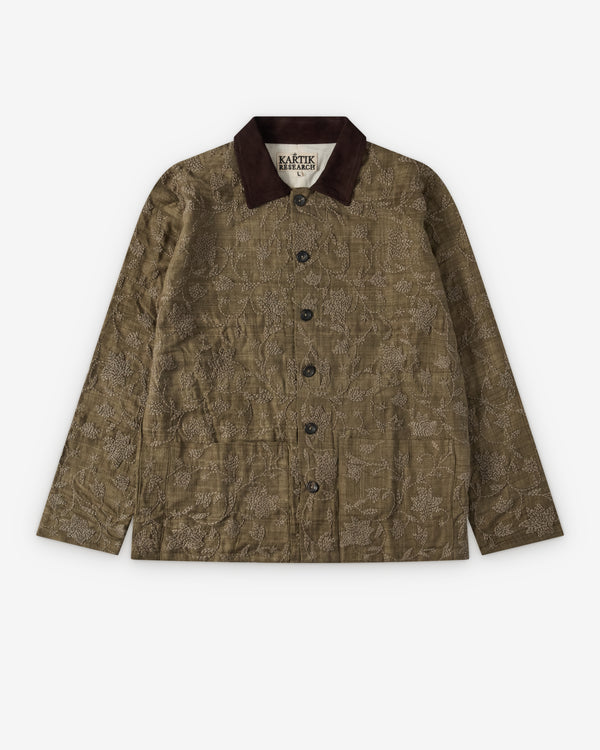 Kartik Research - Men's Cotton Chore Coat - (Brown)
