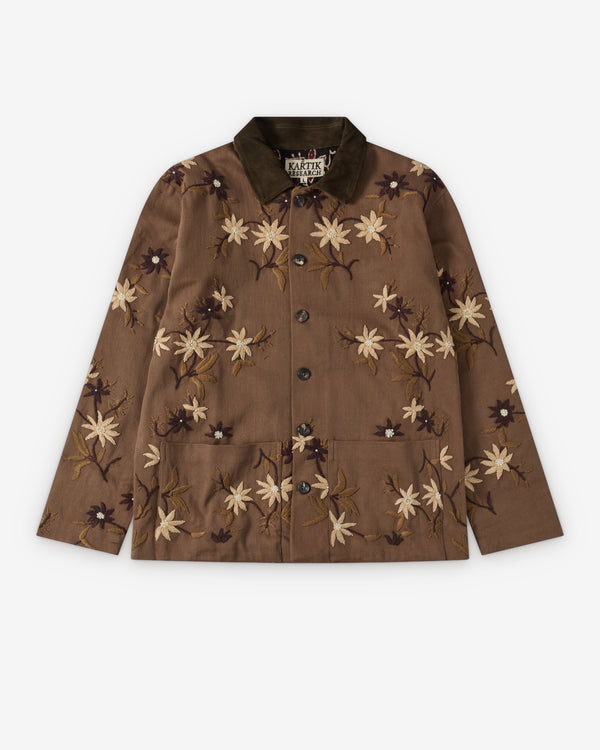 Kartik Research - Men's Cotton Chore Coat - (Brown)