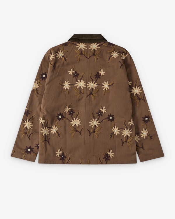 Kartik Research - Men's Cotton Chore Coat - (Brown)