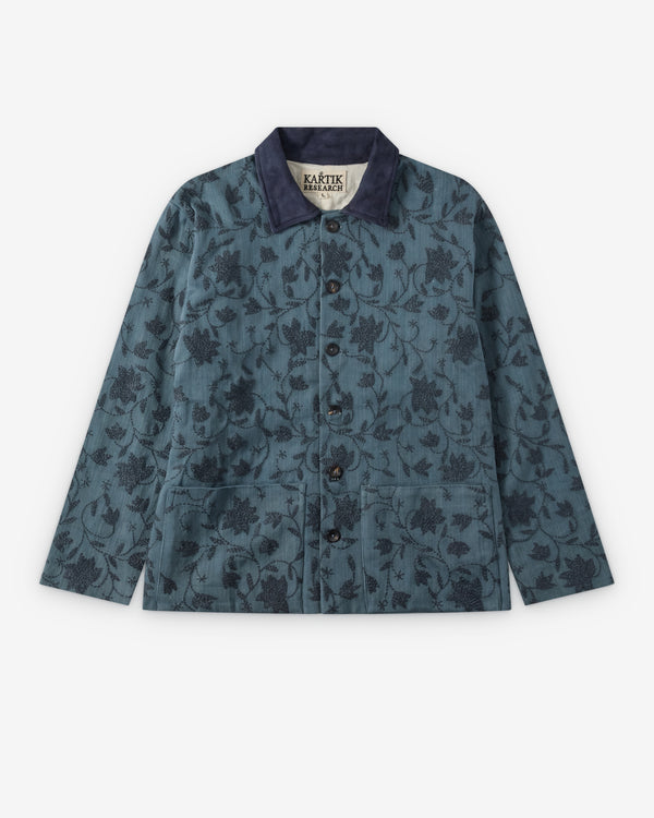 Kartik Research - Men's Cotton Chore Coat - (Blue)