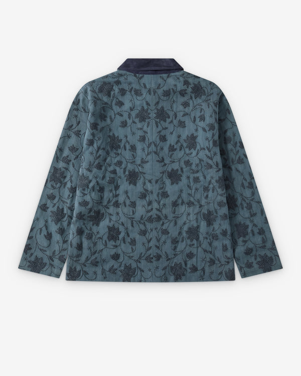 Kartik Research - Men's Cotton Chore Coat - (Blue)