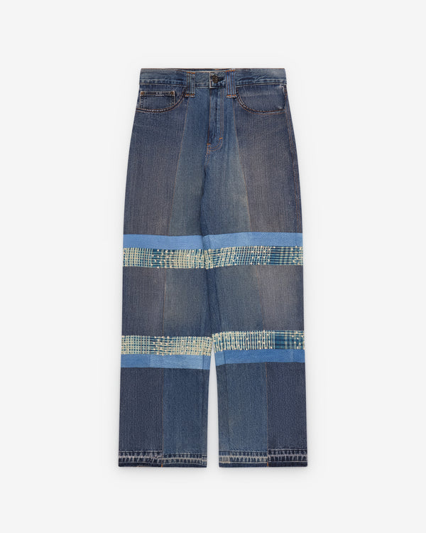 Kartik Research - Men's Upcycled Denim Trousers - (Indigo)