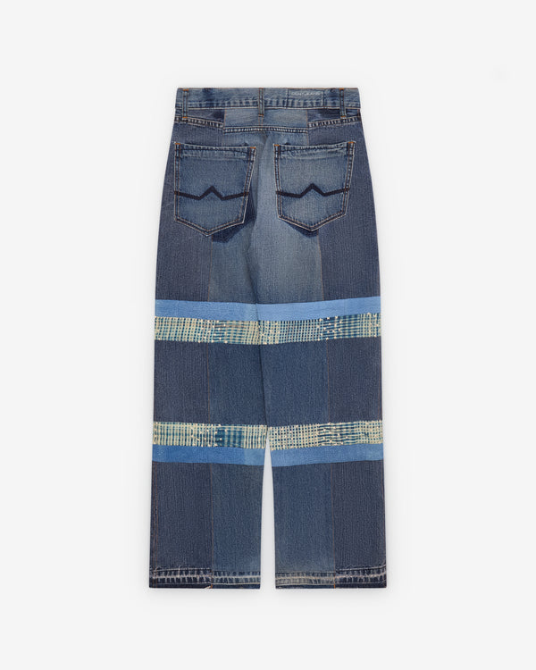 Kartik Research - Men's Upcycled Denim Trousers - (Indigo)