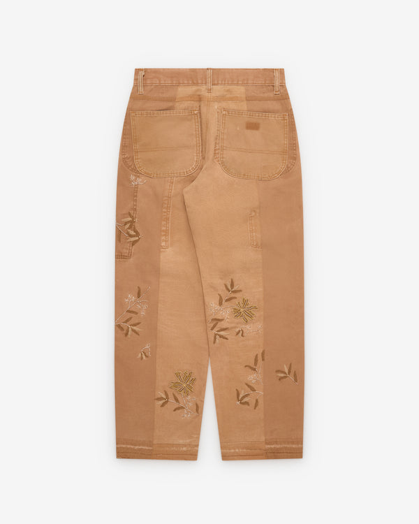 Kartik Research - Men's Upcycled Workwear Canvas Trousers - (Beige)